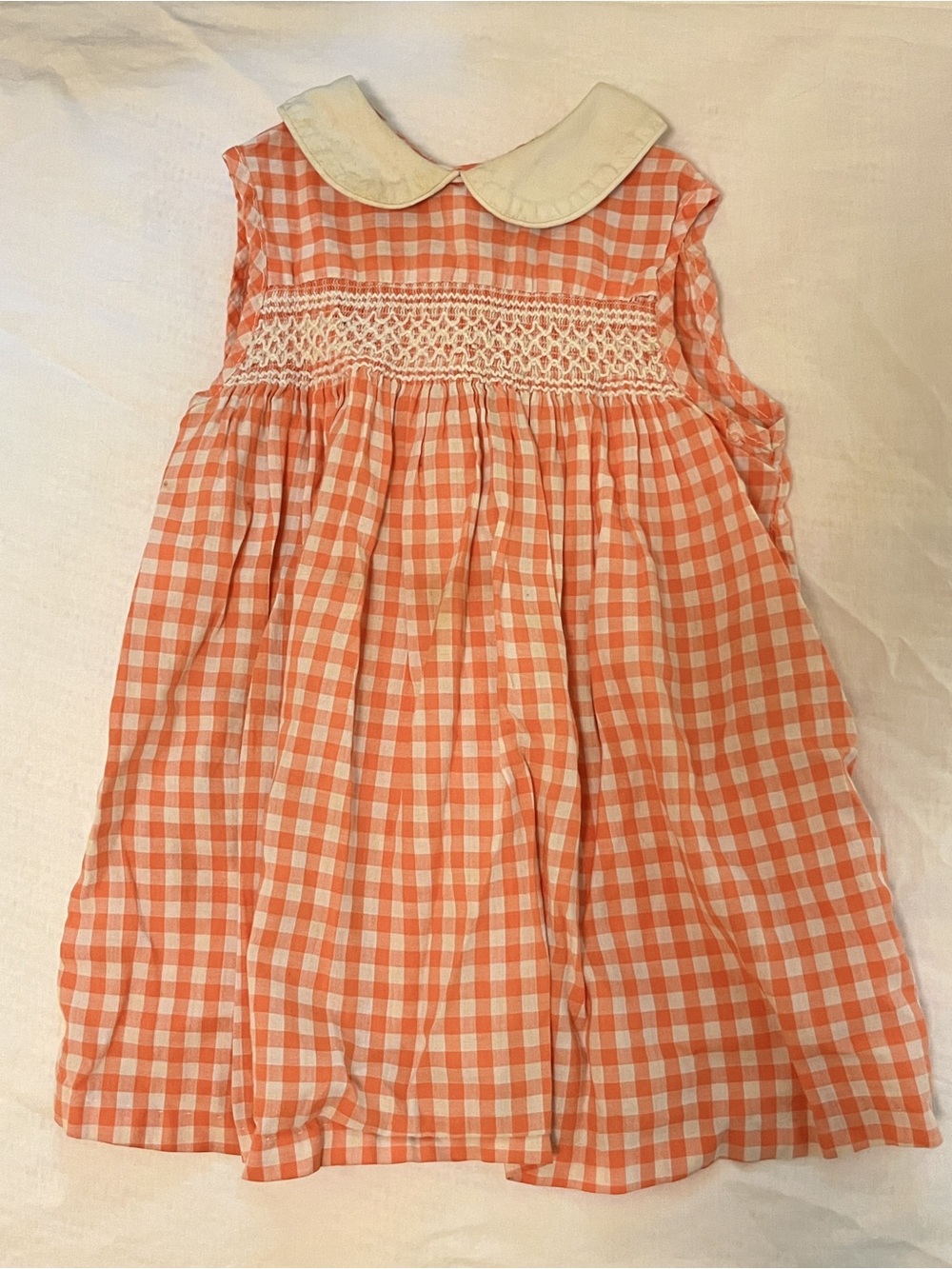 Vintage Gingham Peter Pan Collar Dress